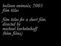 balloon animals caption